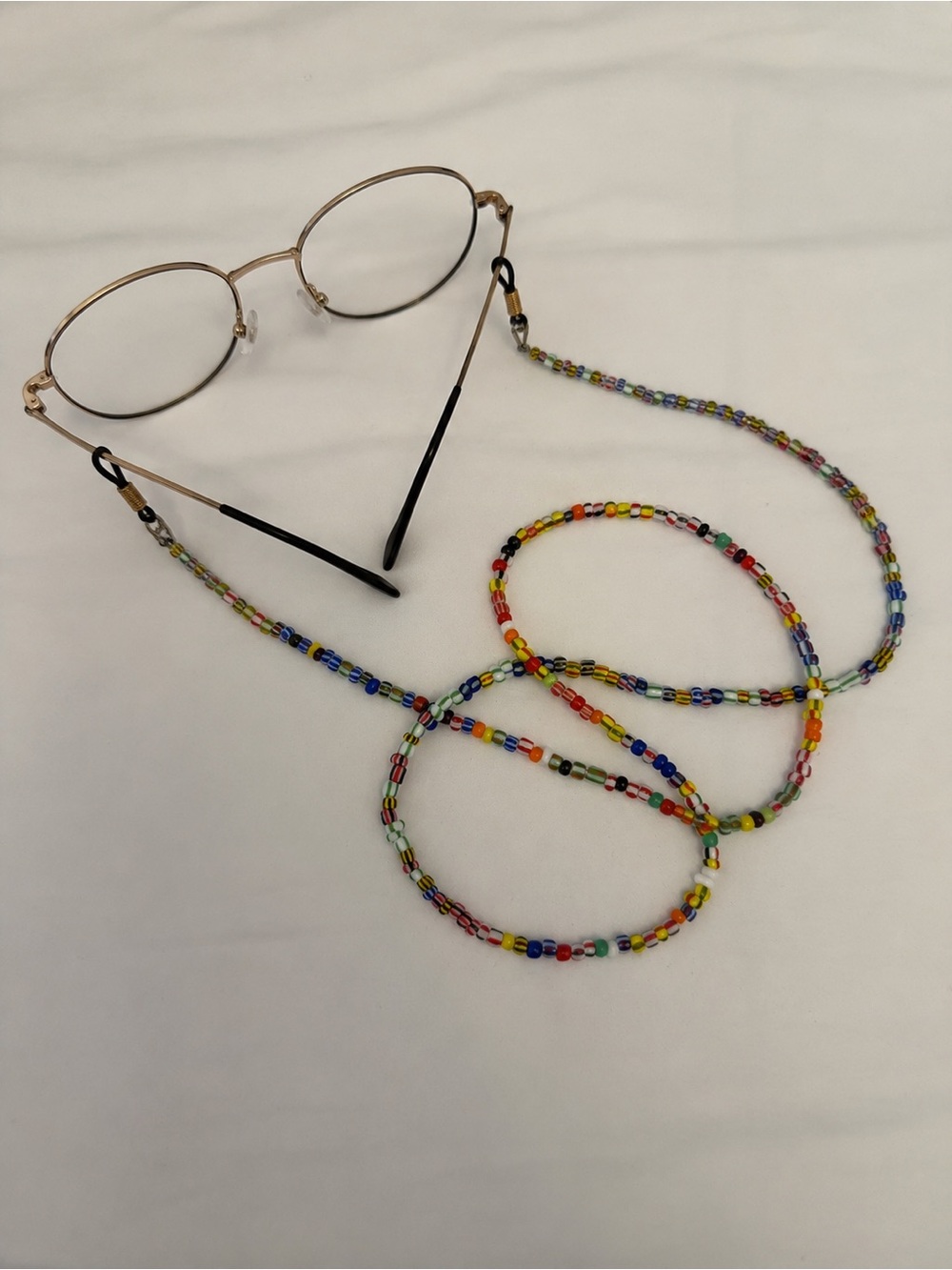 Multicolor Seed Bead Eyeglass Chain - Women's Accessories